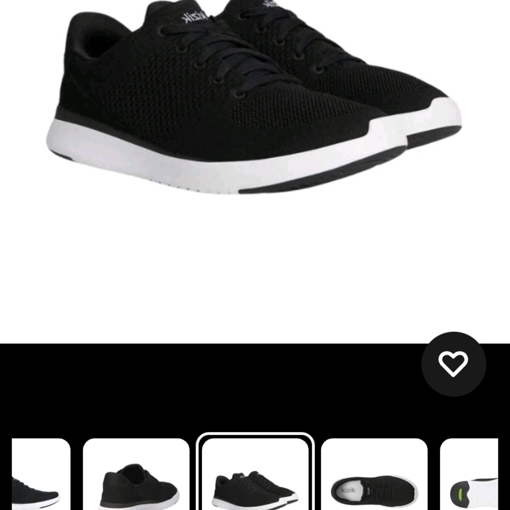 NWT Kizik Lima Unisex Hands-Free Slip-On Breathable Knit Sneakers – Black Size10 - Picture 2 of 5
